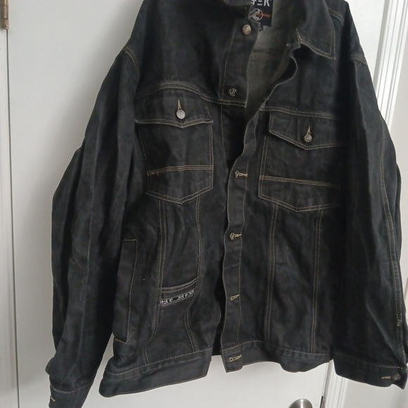 Vintage Y2K baggy Dtek Denim jacket men's XXL - Picture 6 of 12